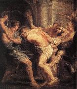 RUBENS, Pieter Pauwel The Flagellation of Christ oil